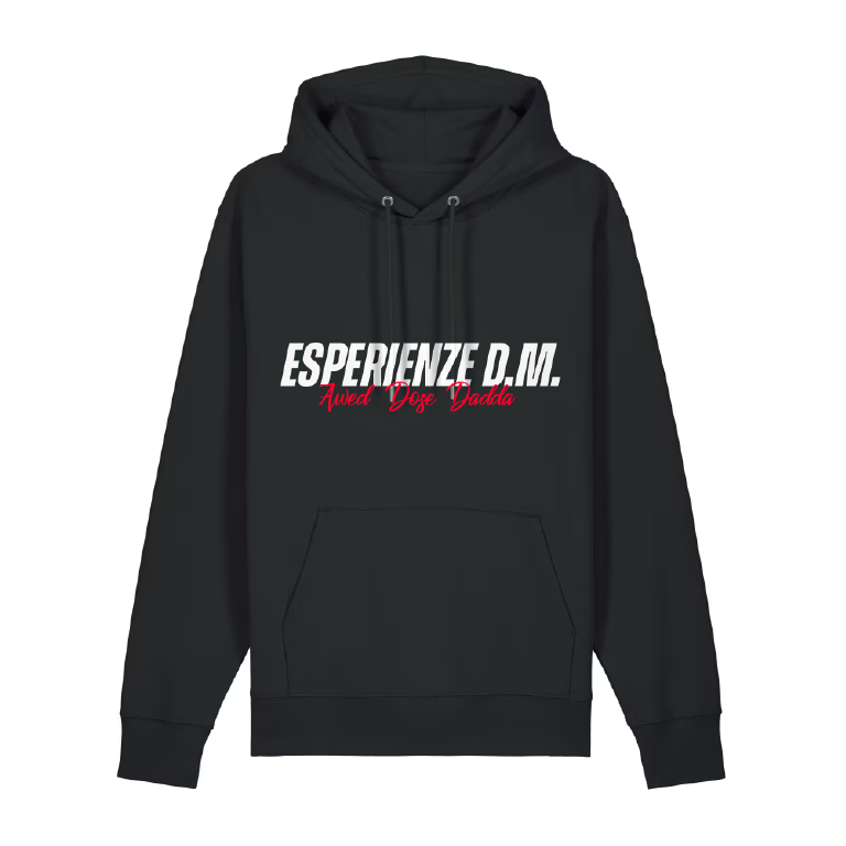 HOODIE "ESPERIENZE D.M." BLACK